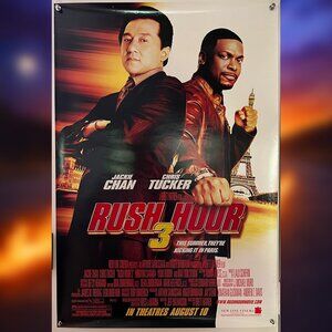 RUSH HOUR 3 (2007) - ORIGINAL DOUBLE SIDED MOVIE POSTER